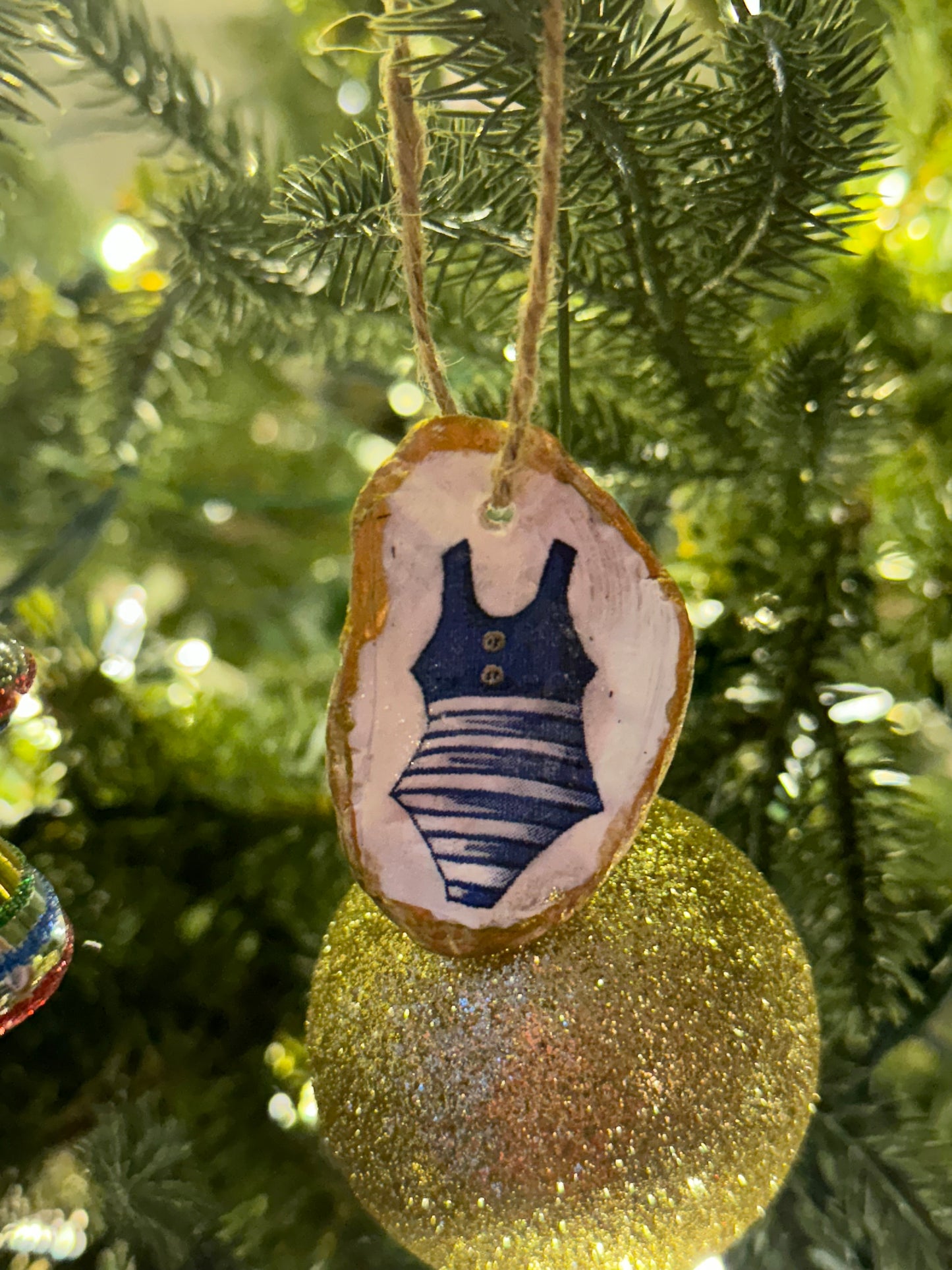 Nautical Oyster Shell Ornaments