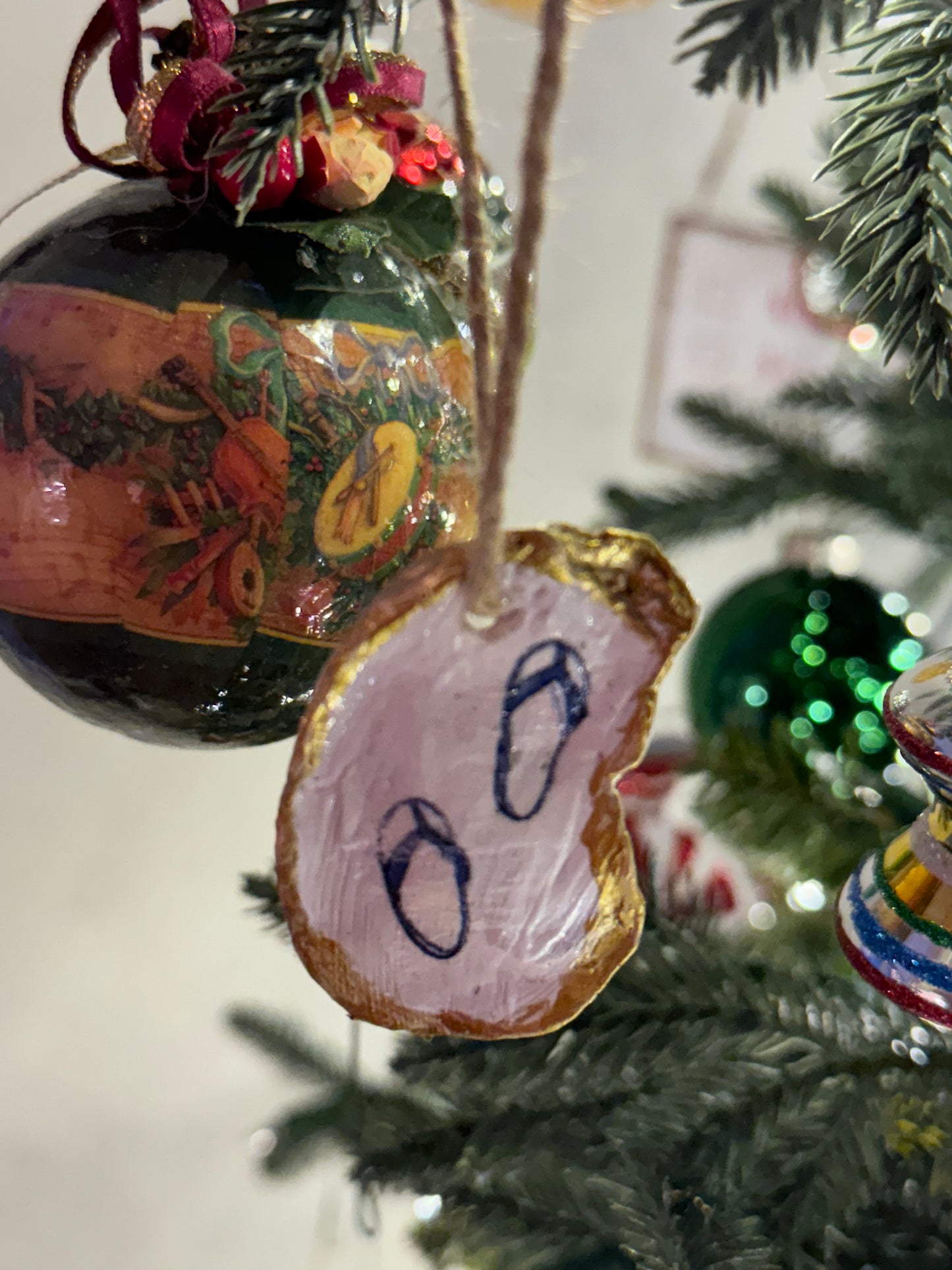 Nautical Oyster Shell Ornaments