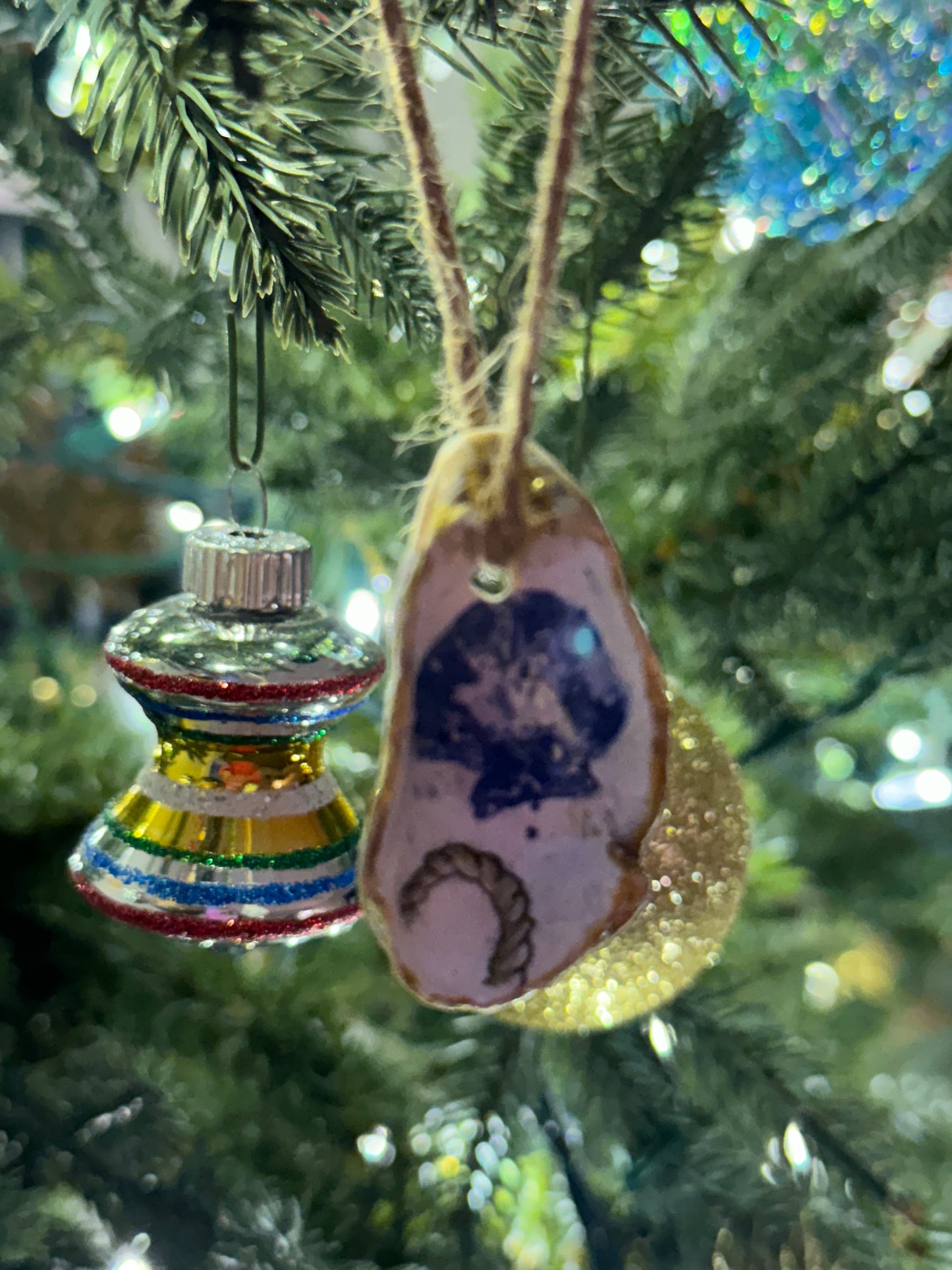 Nautical Oyster Shell Ornaments