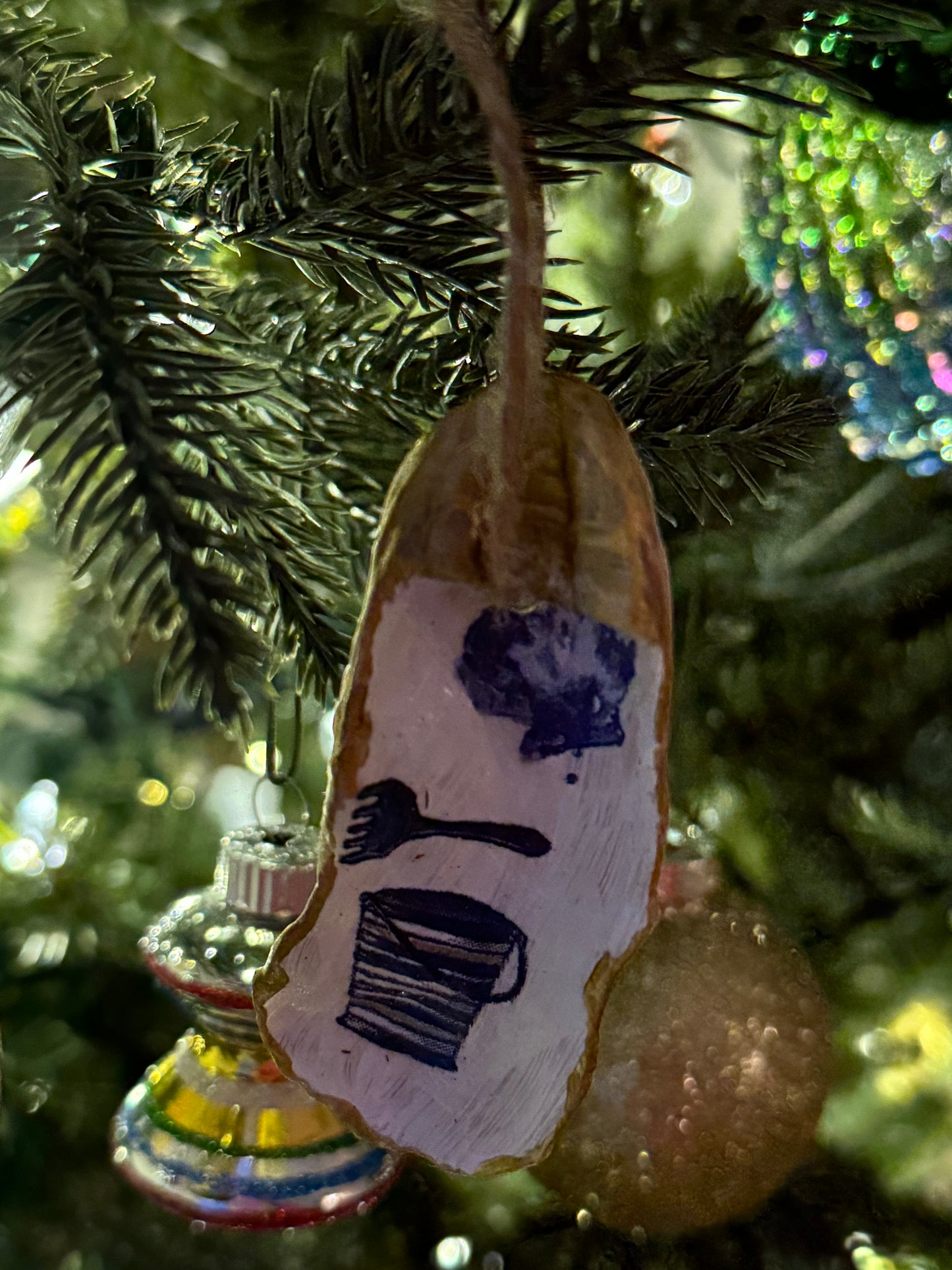 Nautical Oyster Shell Ornaments