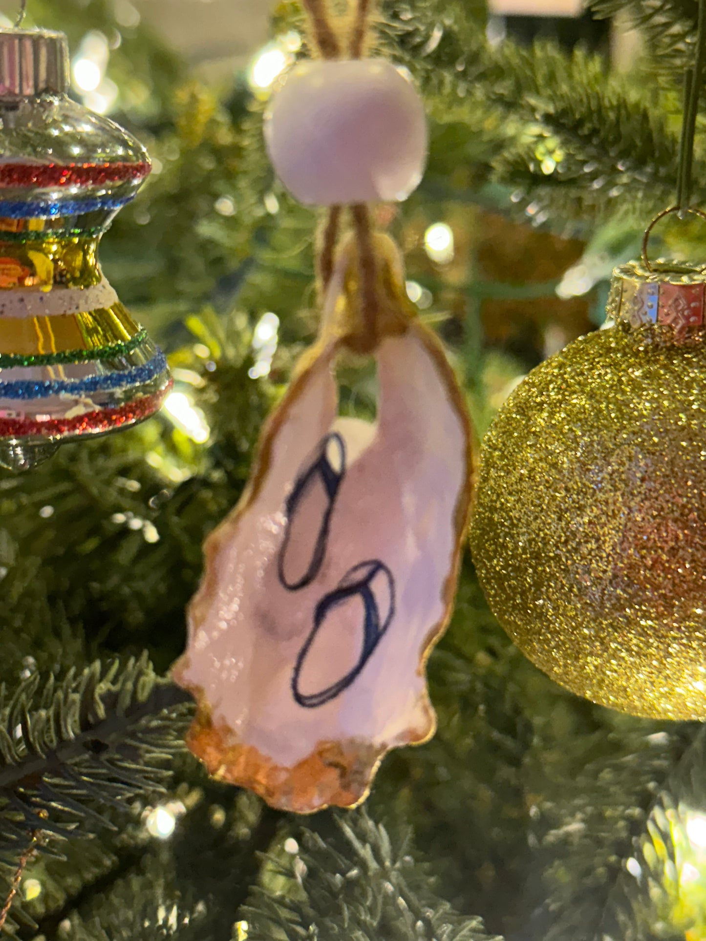 Nautical Oyster Shell Ornaments