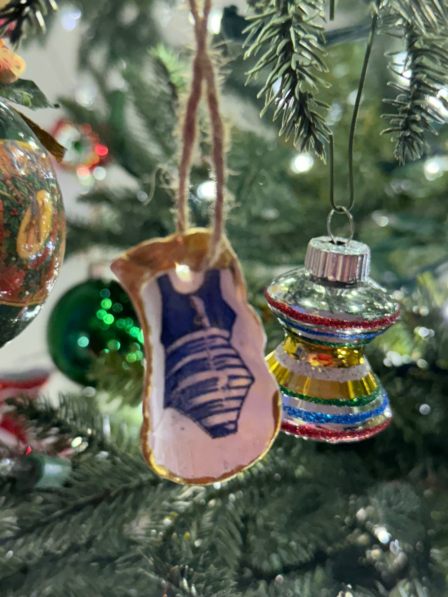 Nautical Oyster Shell Ornaments