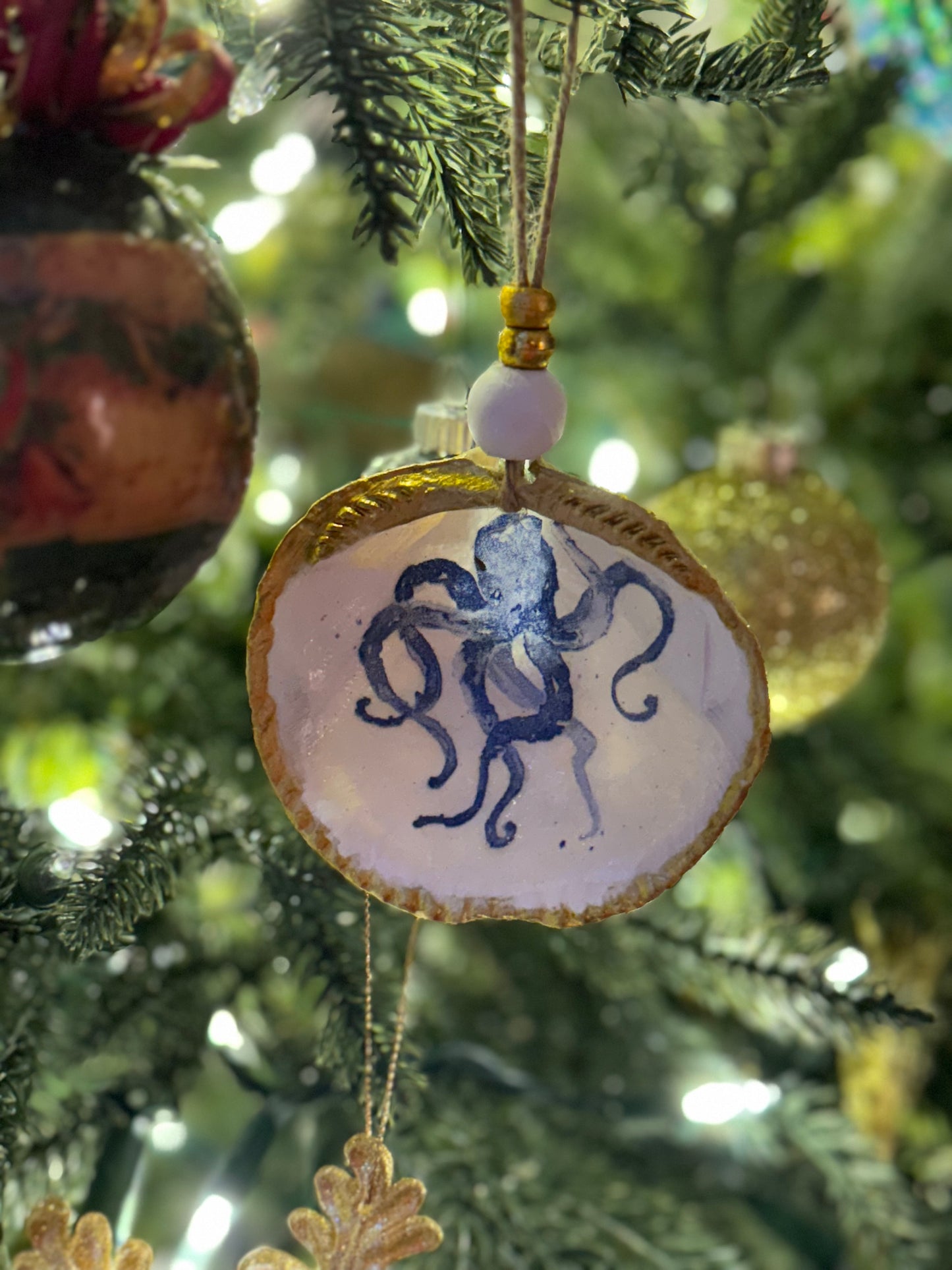 Nautical Oyster Shell Ornaments