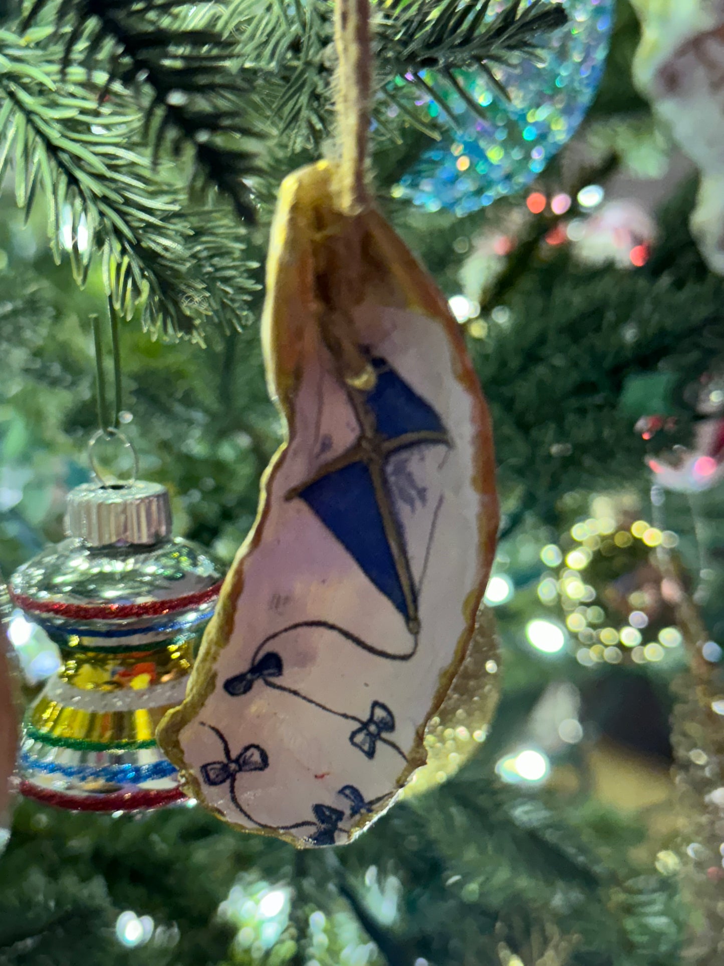 Nautical Oyster Shell Ornaments