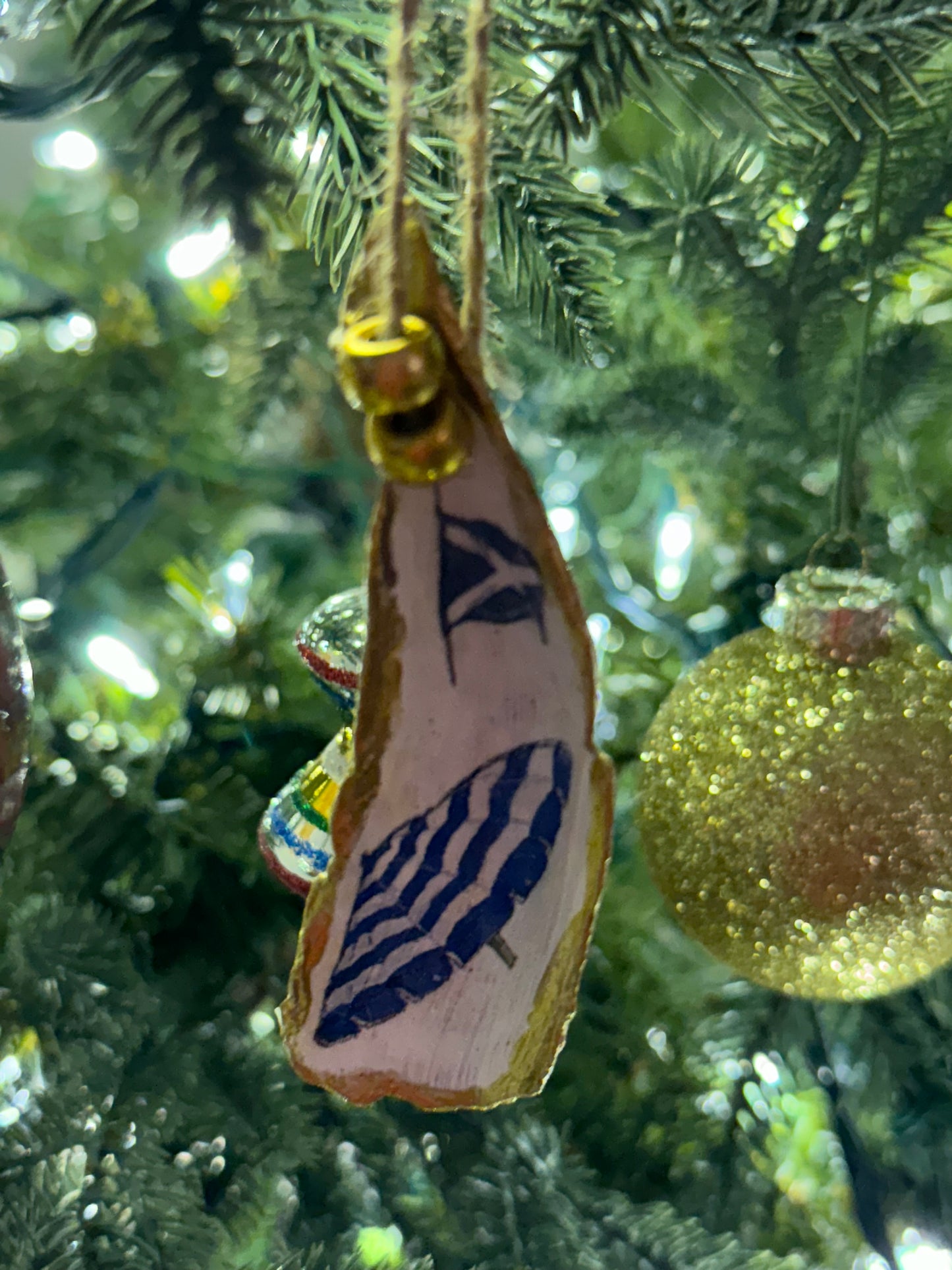 Nautical Oyster Shell Ornaments