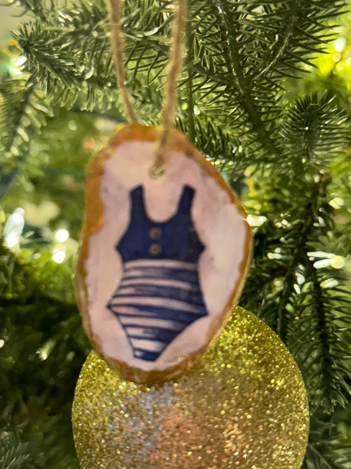 Nautical Oyster Shell Ornaments