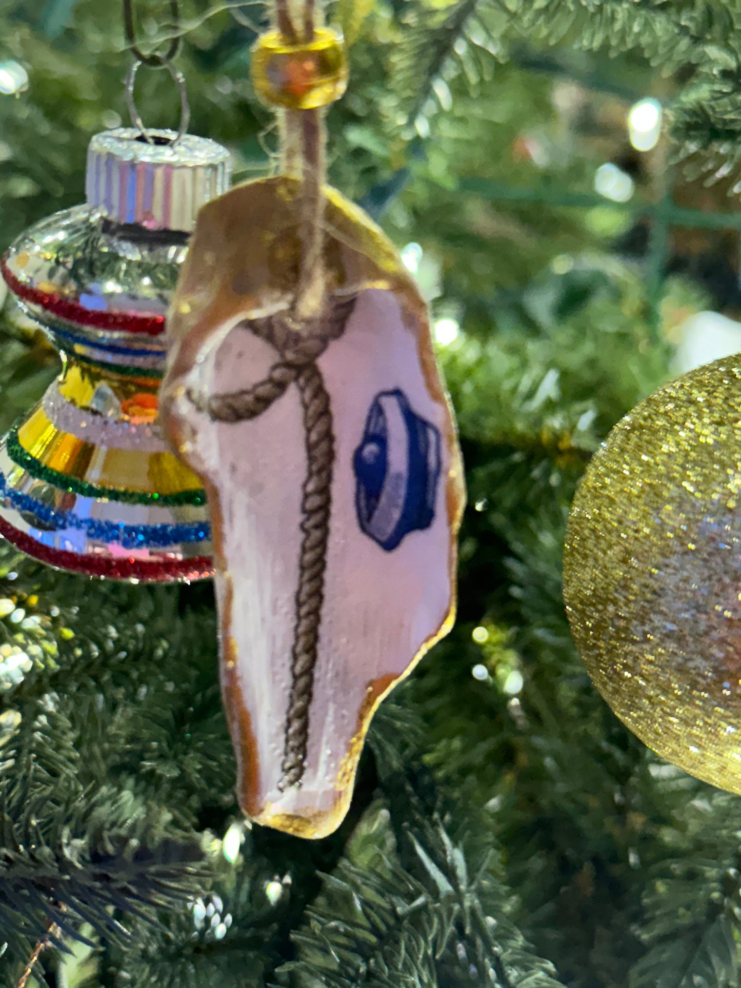 Nautical Oyster Shell Ornaments