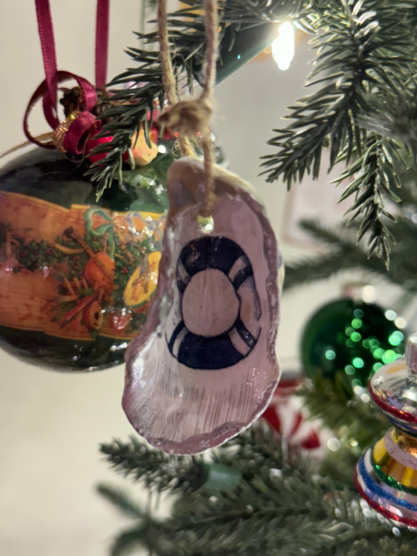 Nautical Oyster Shell Ornaments