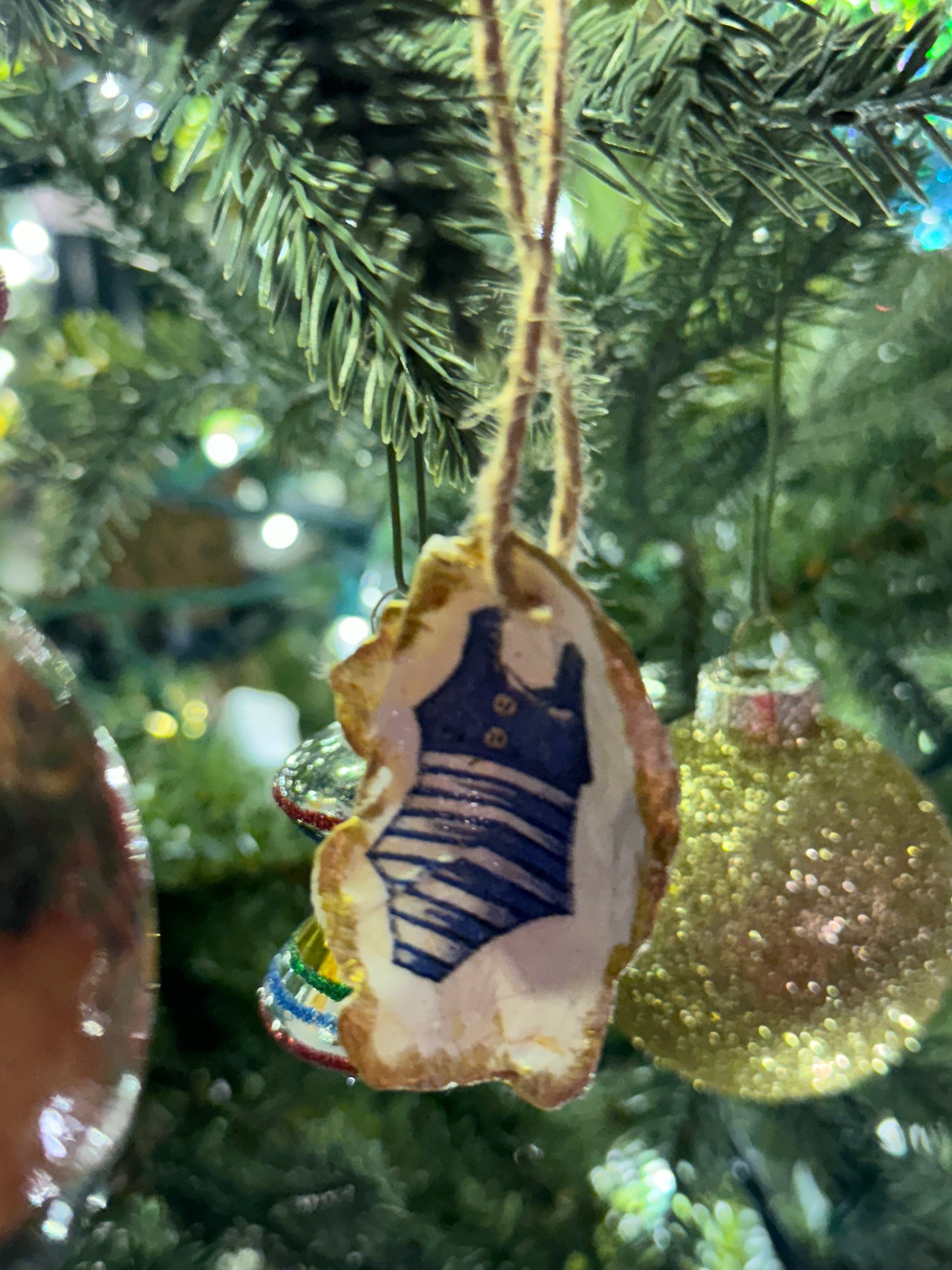 Nautical Oyster Shell Ornaments