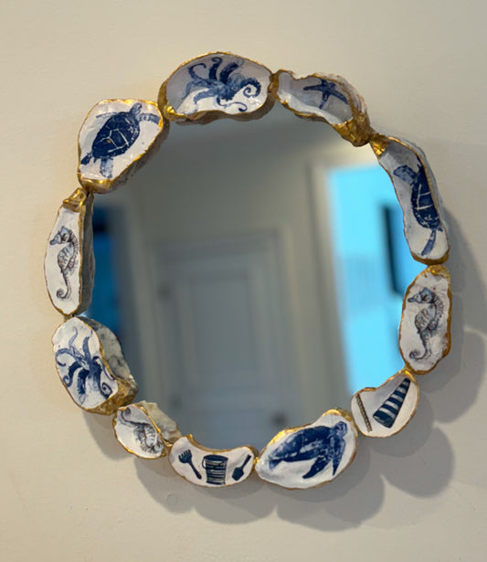 Coastal Accent Oyster Mirror